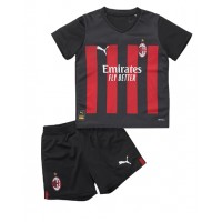 AC Milan Fotballklær Hjemmedraktsett Barn 2022-23 Kortermet (+ korte bukser)